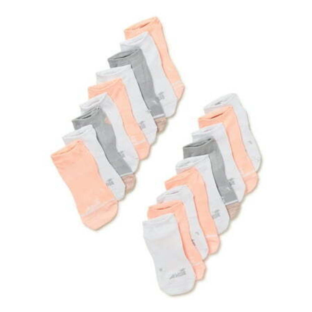 Avia Women S Pro-Tech Lightweight Flatknit No Show Socks 18-Pack
